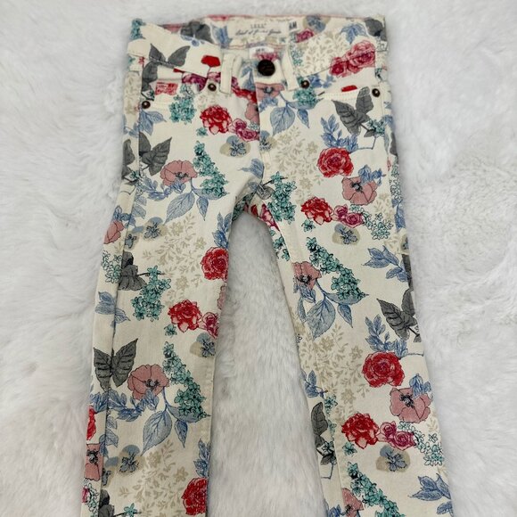 H&M Other - H&M Baby Floral Print Skinny Jeans – Cream Multi